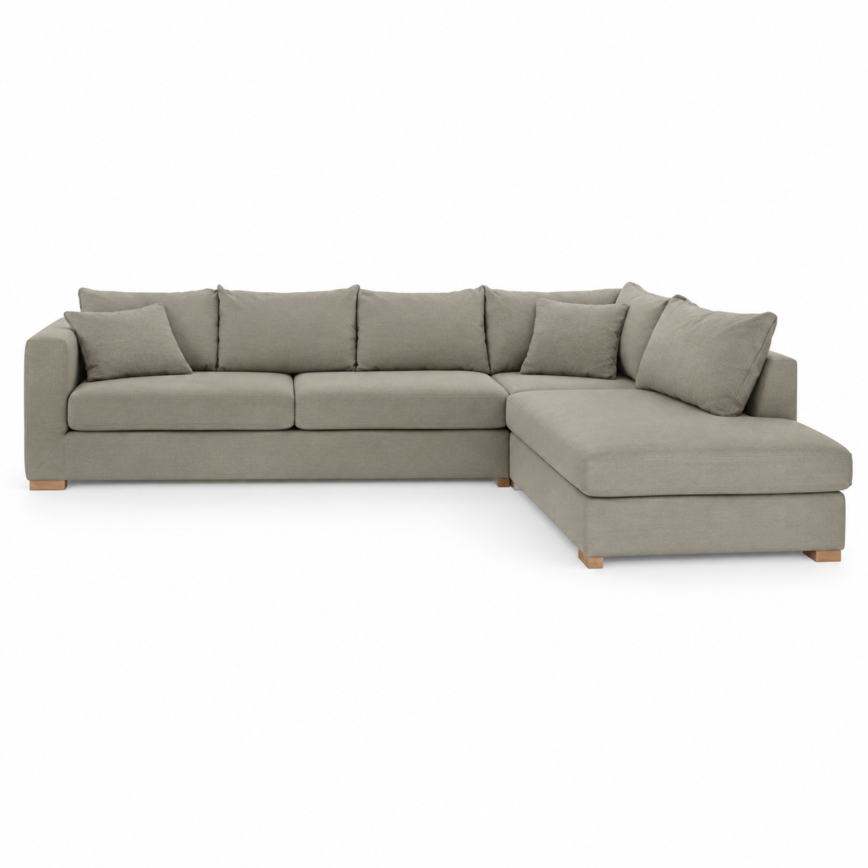 Sofa HAMBURG (Corner) — digital front-view visualization, original upholstery retained